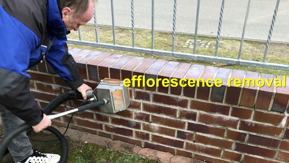efflorescence removal on brick