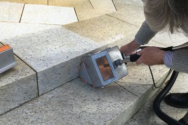 granite stairs cleaning with vacuum blasting granite cleaning