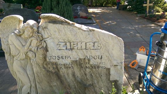 gravestone marble cleaning