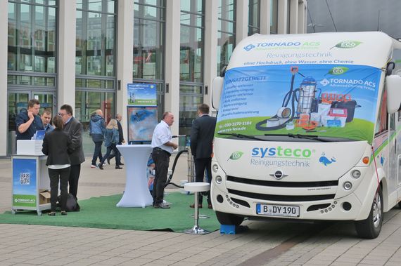 Tornado ACS at the CMS 2019 in Berlin also in the outdoor area CMS Berlin 2019 systeco