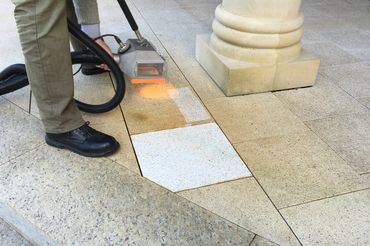 cleaning granite slabs