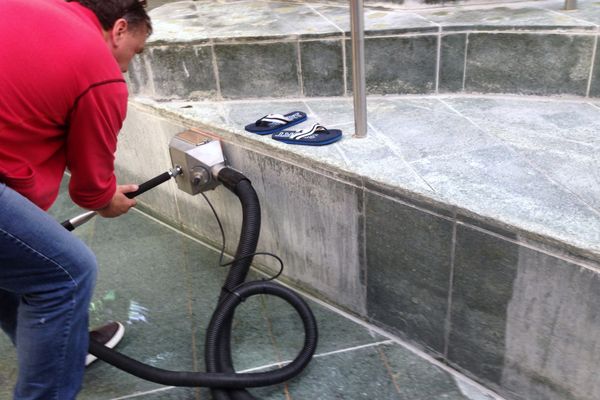 Lime removal granite