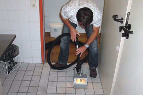 skid proofed tile cleaning