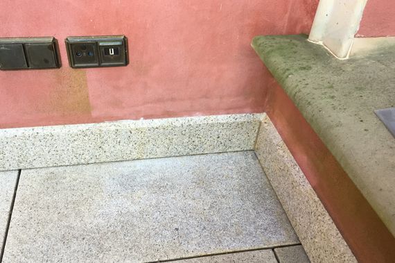 granite floor clenaing without high pressure, water and chemicals cleaning of granite slab