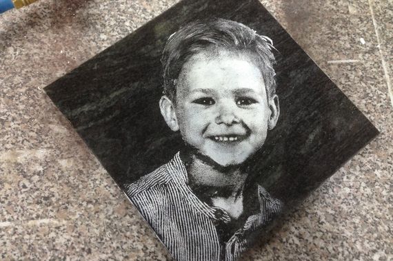 photo-engraving granite