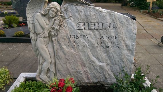 cleaning marble gravestone