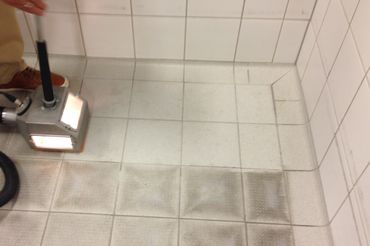 non slip tile mechanically cleaned