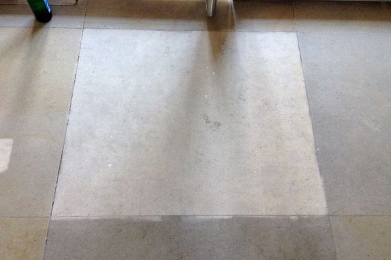 cleaning sandstone floors with systeco